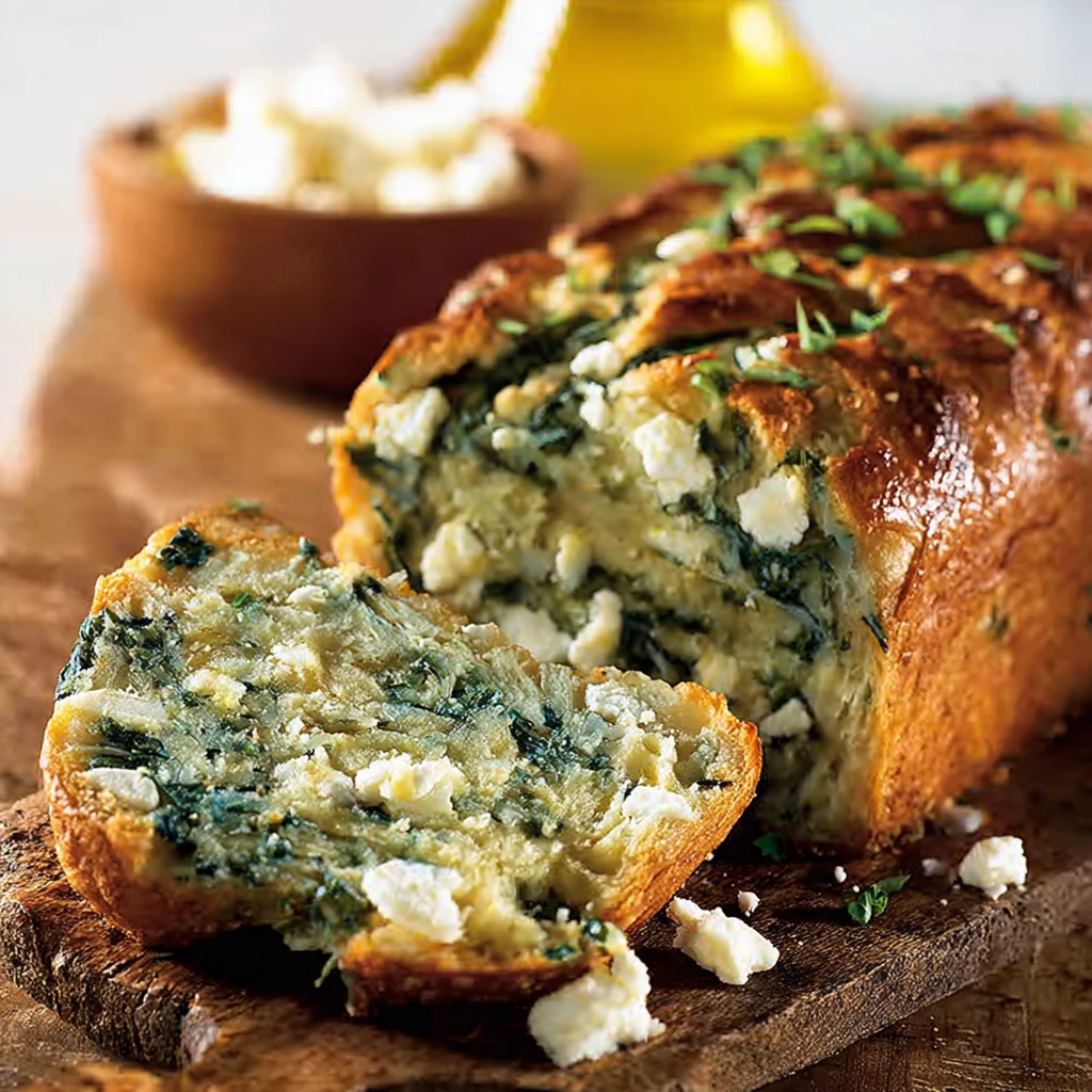 Cake salé épinards feta