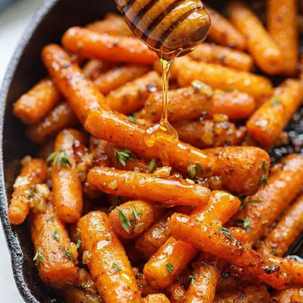 Carottes rôties au miel