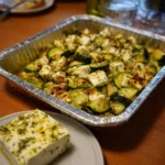 Courgettes feta au four