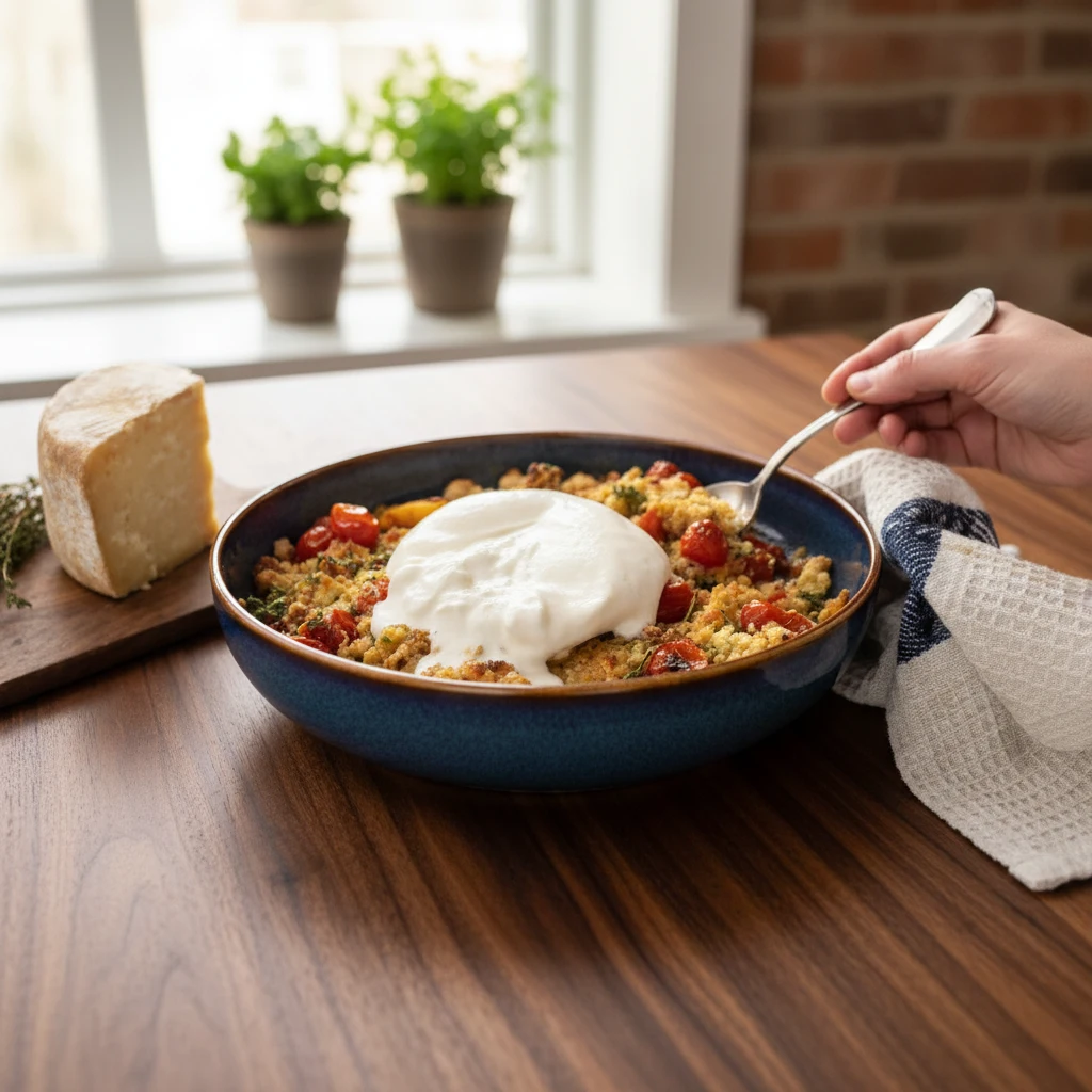 Crumble salé légumes