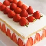 Fraisier minute mascarpone