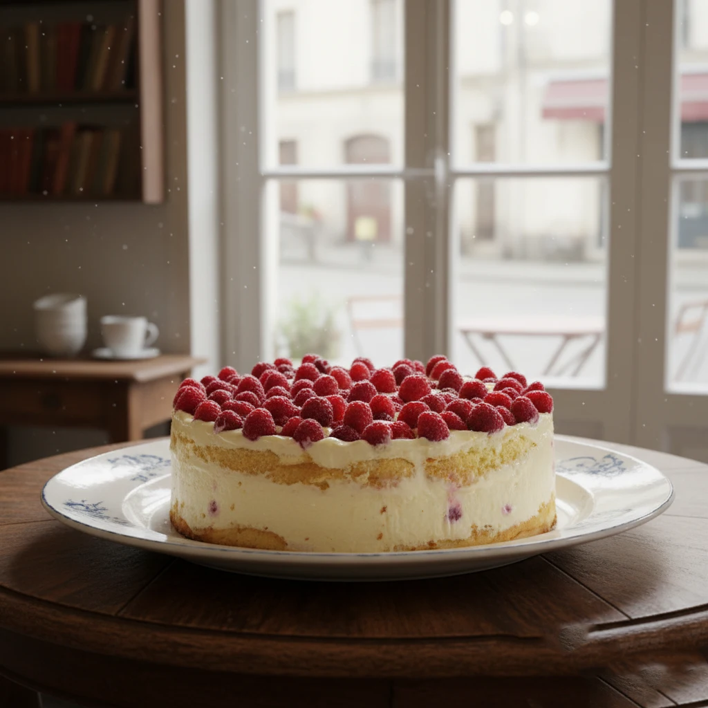 Framboisier crème diplomate