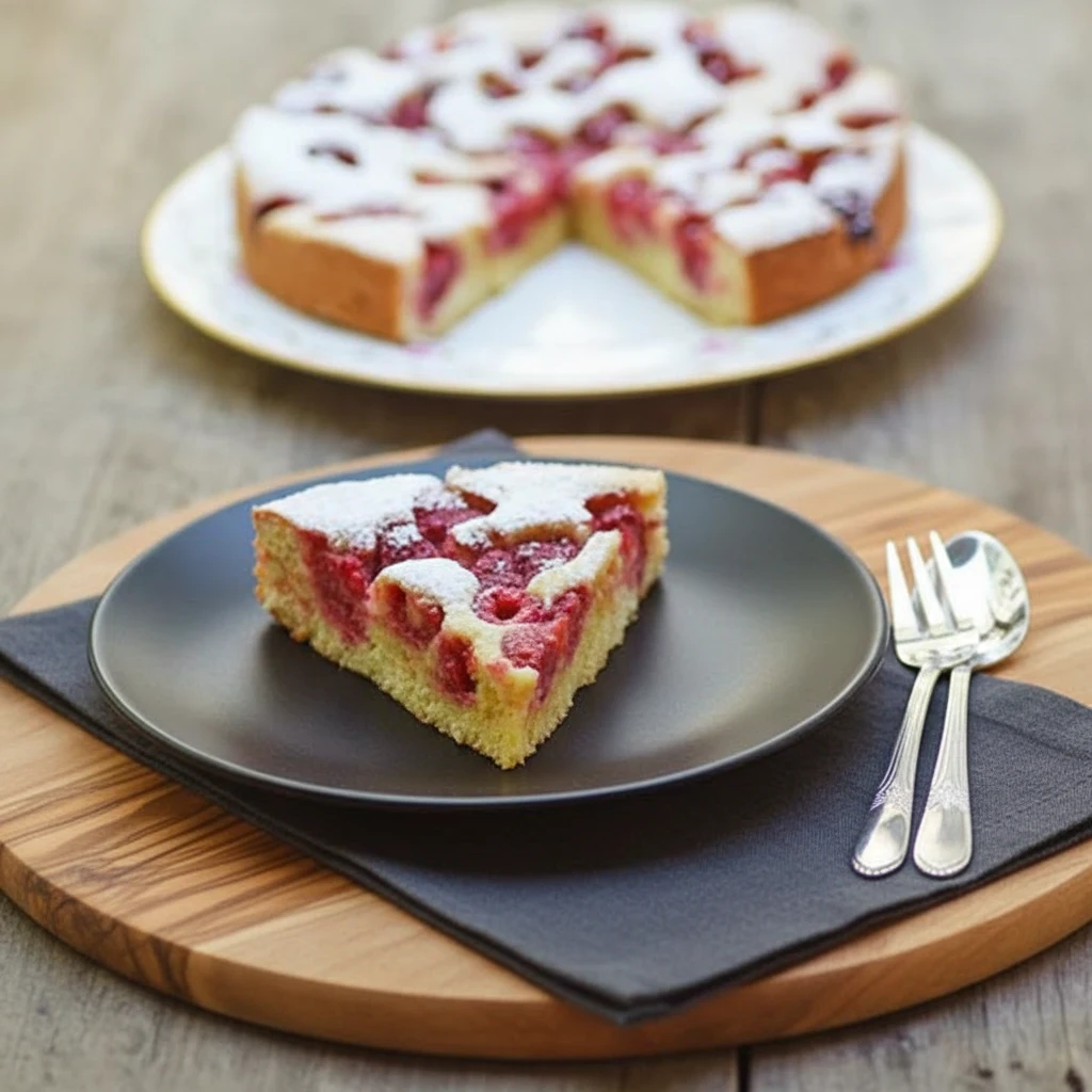 Gâteau aux framboises