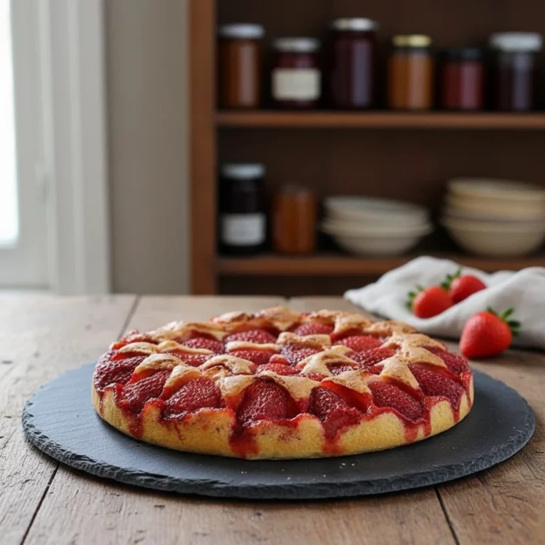 Gâteau fraises facile