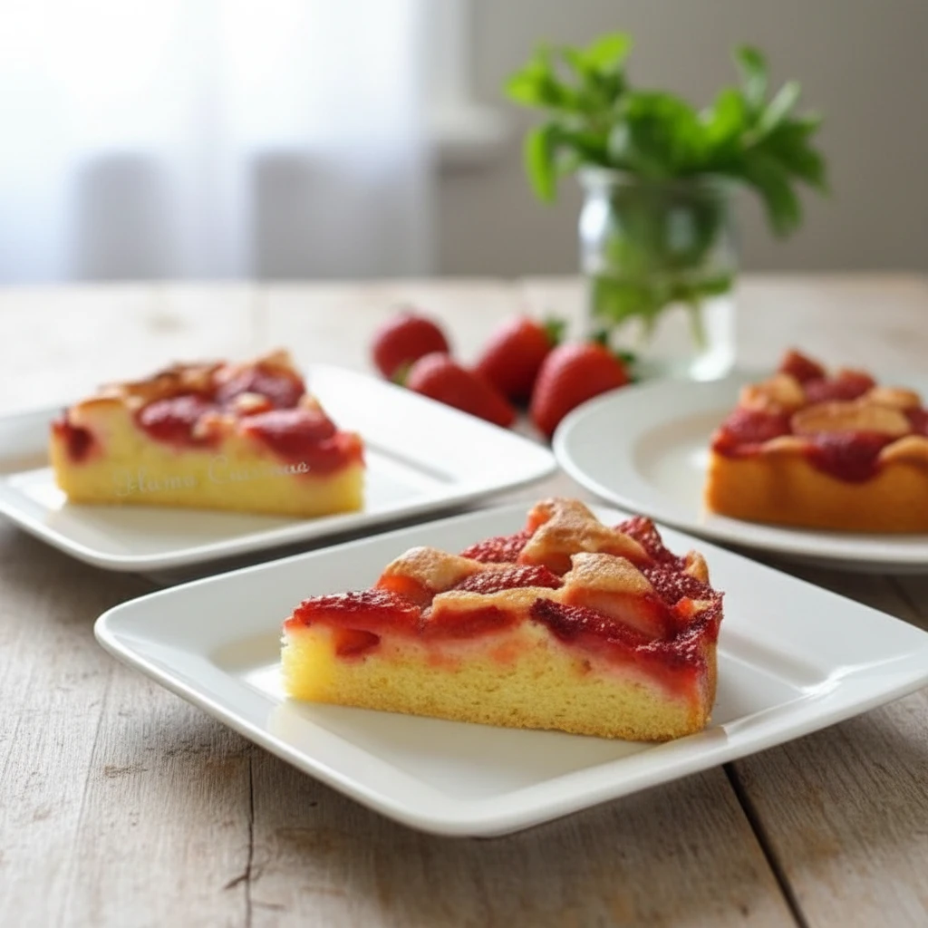 Gâteau fraises facile