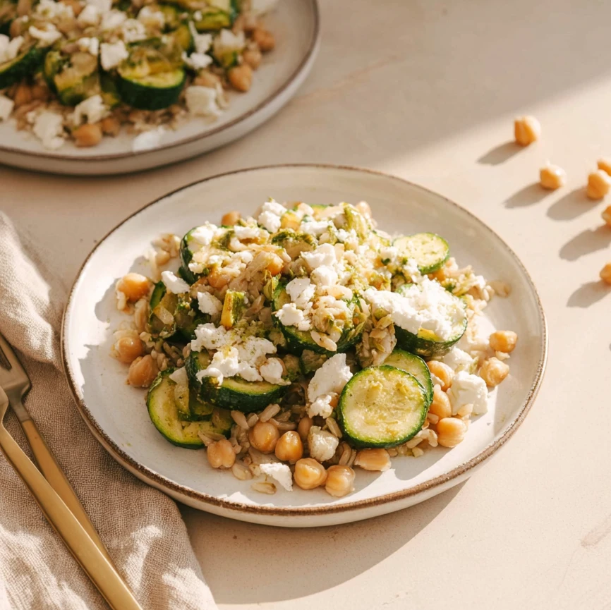 Orzo au pesto et feta