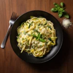 Pâtes courgettes citron