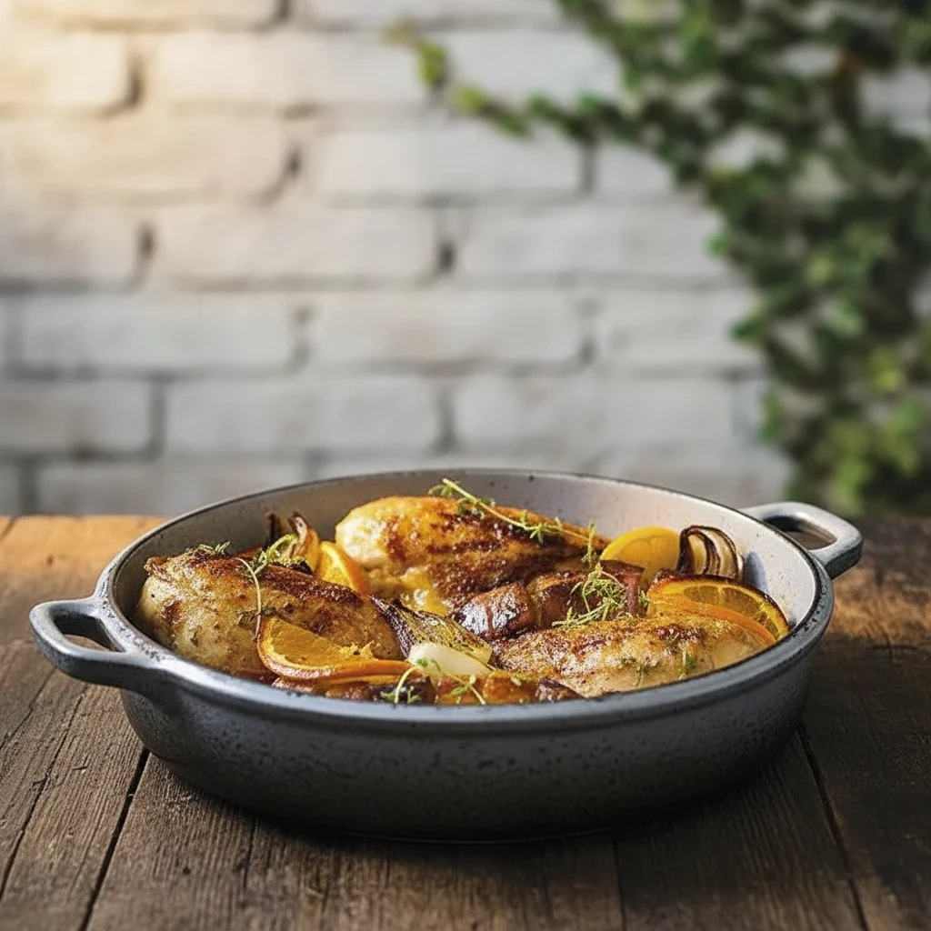 Poulet citron patate douce