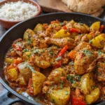 Poulet poivrons pommes de terre