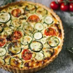 Quiche courgette chèvre