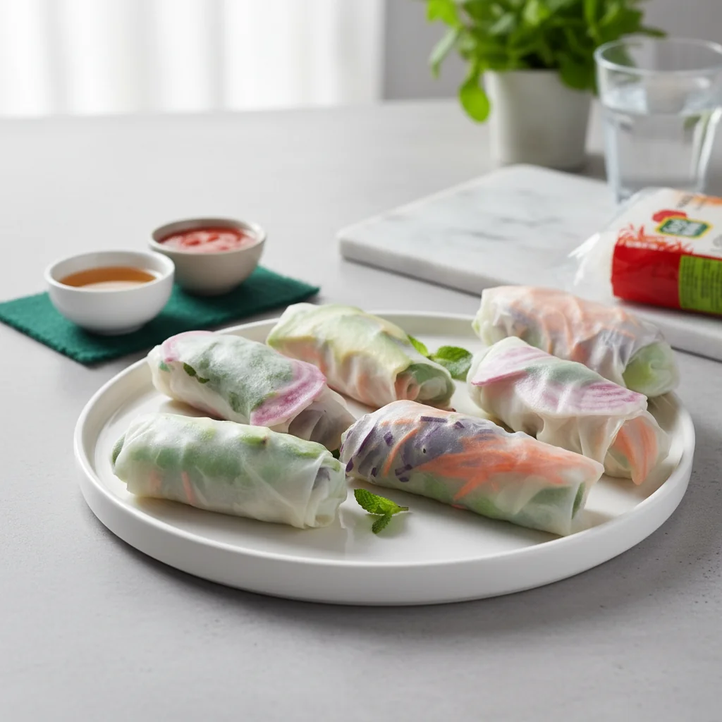 Rouleaux de printemps végétariens