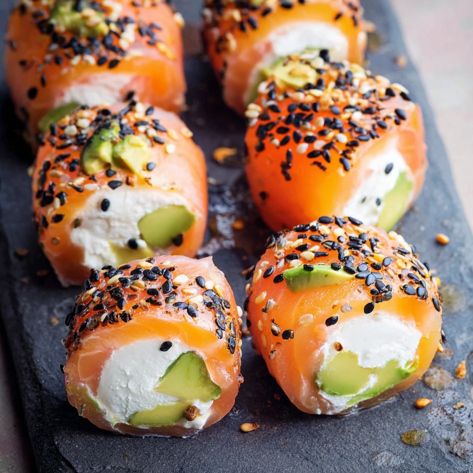 Roulés saumon fumé