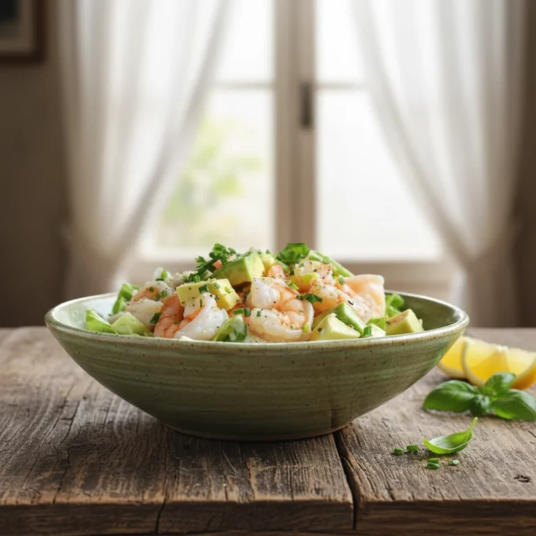 Salade crevettes avocat