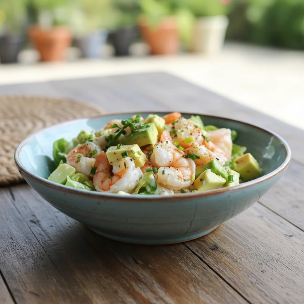 Salade crevettes avocat
