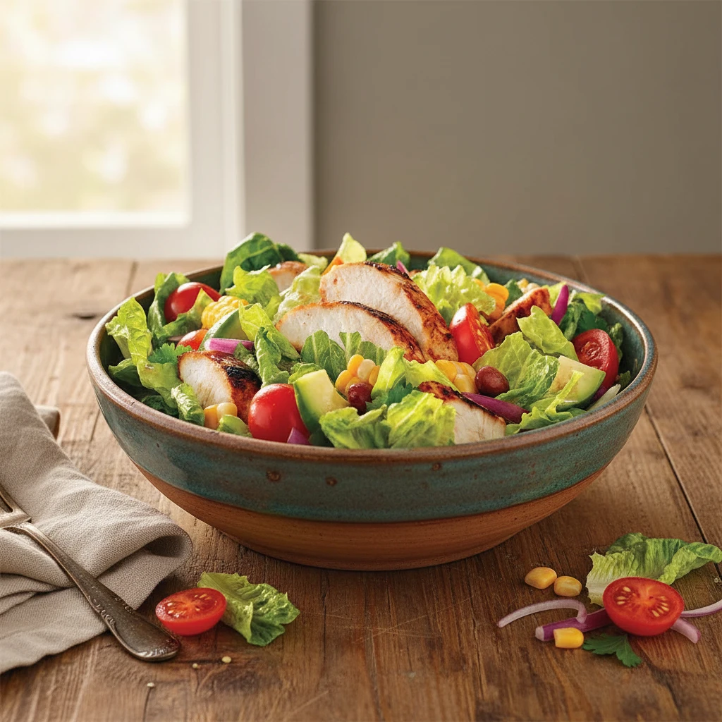 Salade crudités poulet