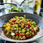 Salade pois chiches grecque