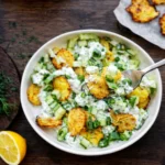 Salade pommes de terre écrasées