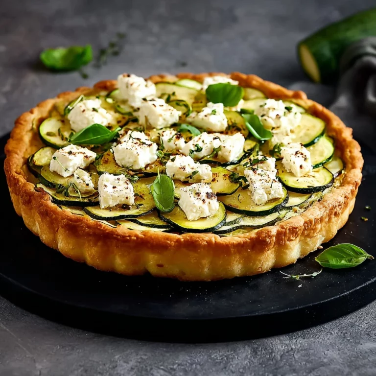 Tarte Courgette Feta