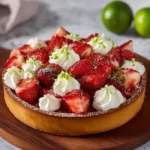 Tarte fraise citron vert