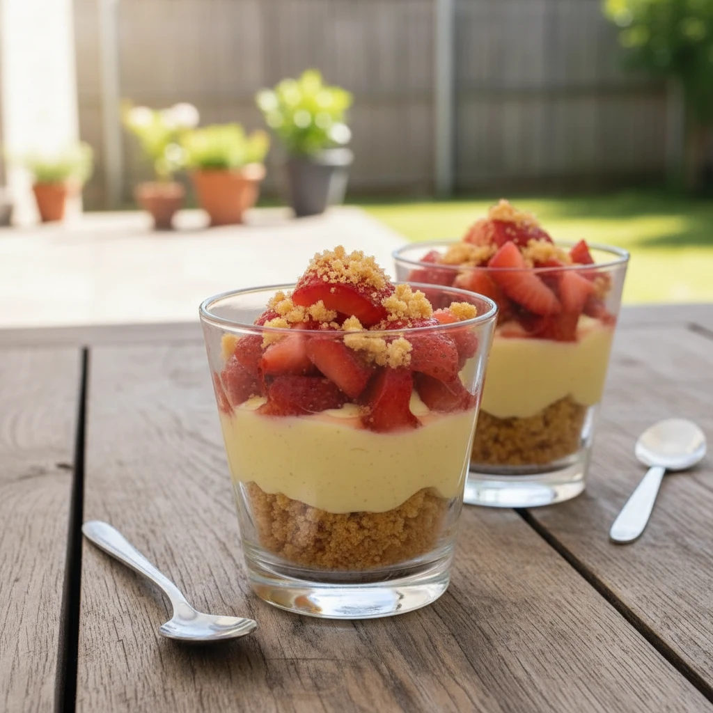Tarte fraises verrine