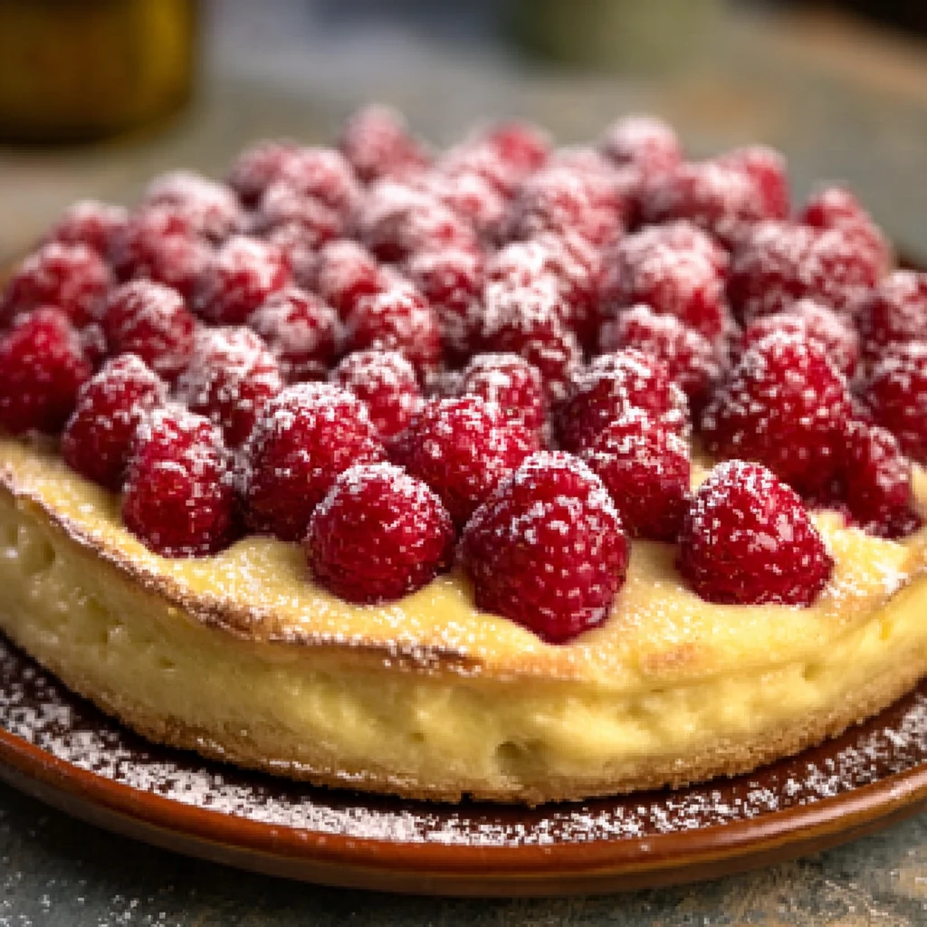 Tarte mascarpone framboises