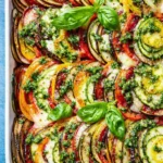 Tian légumes mozzarella