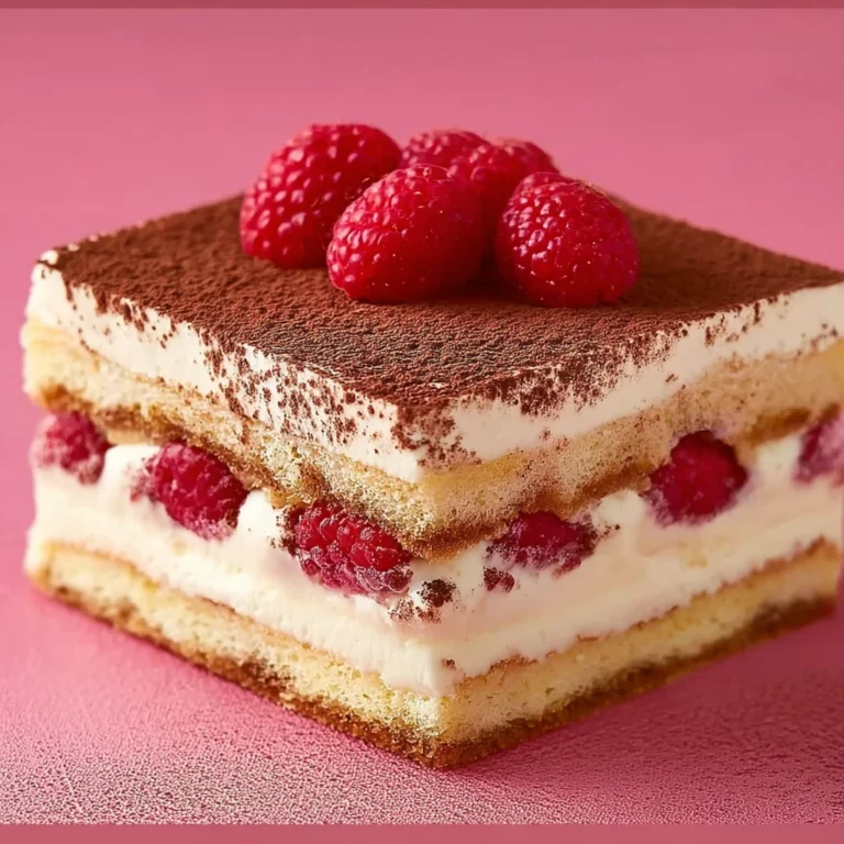 Tiramisu aux framboises