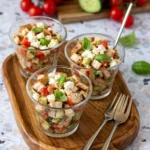 Verrines thon concombre