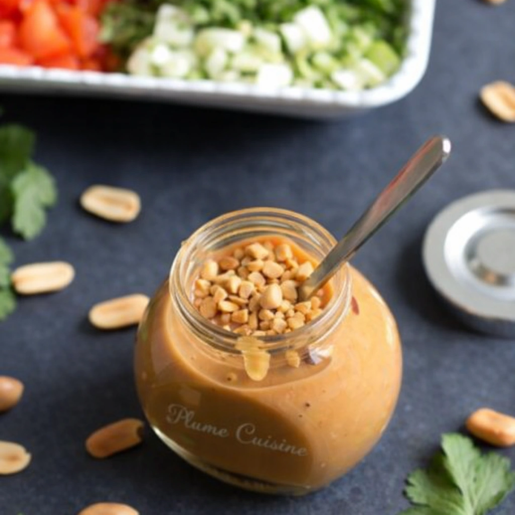 Vinaigrette beurre de cacahuètes