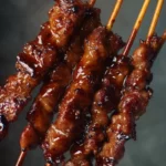 Brochette de poulet au miel