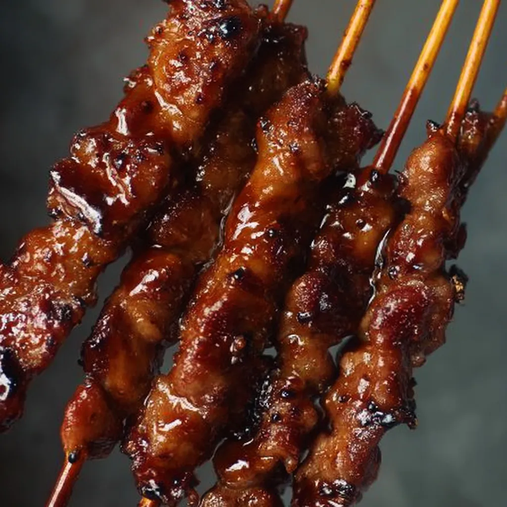 Brochette de poulet au miel
