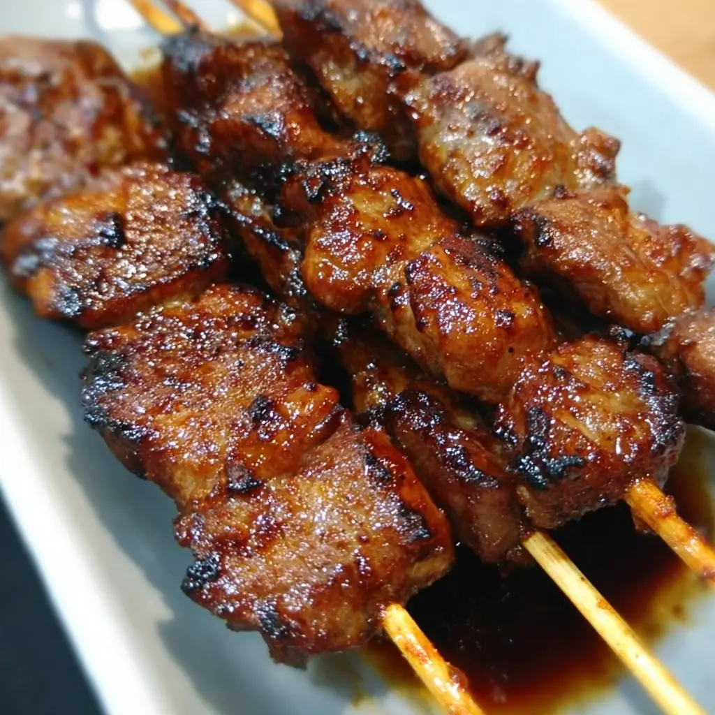Brochette de poulet au miel
