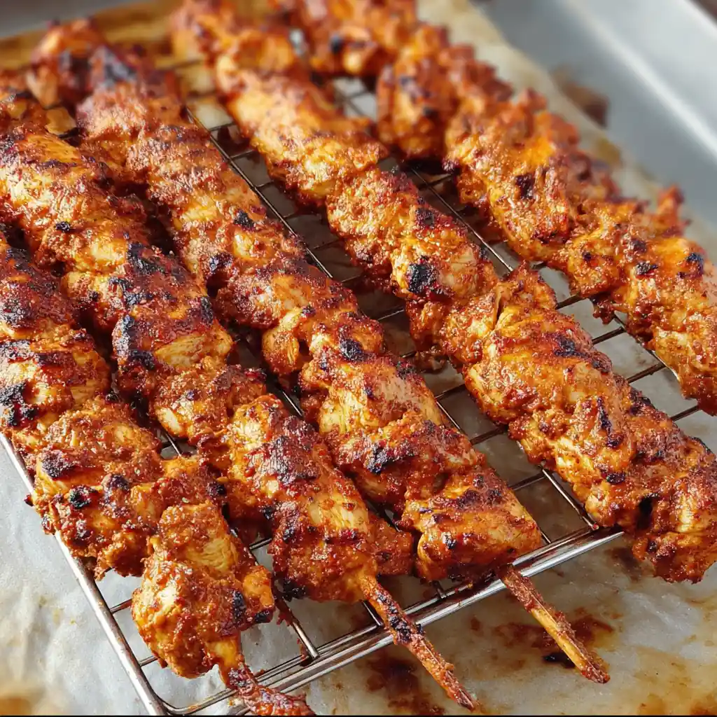 Brochettes de poulet au paprika