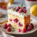Cake mascarpone framboises