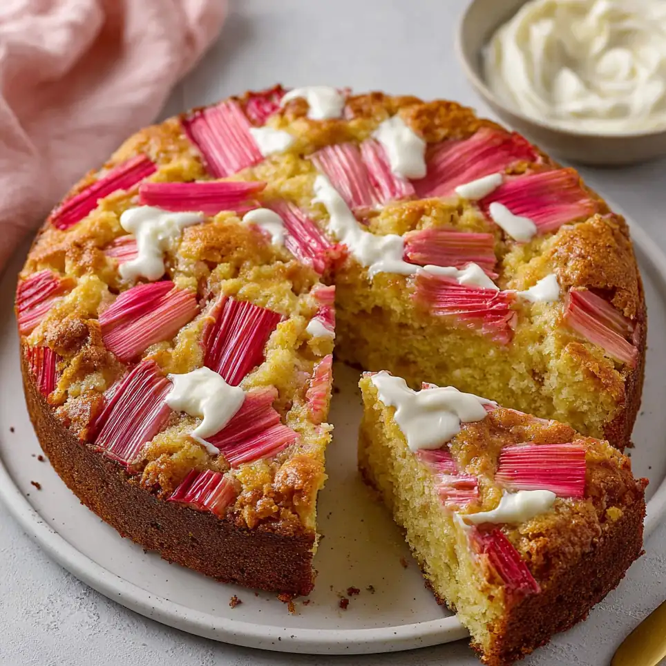 Cake rhubarbe