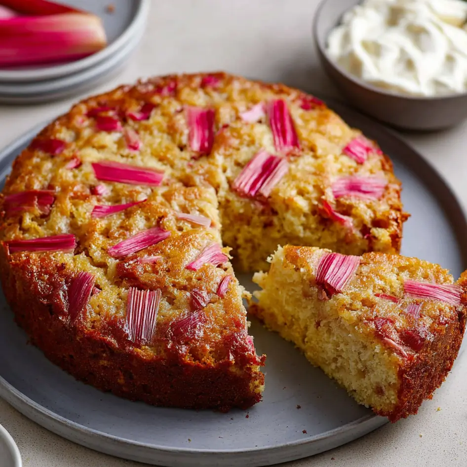 Cake rhubarbe