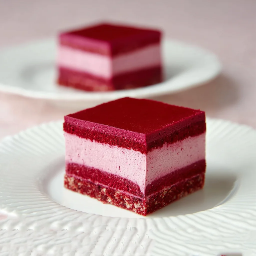 Carrés yogourt framboises