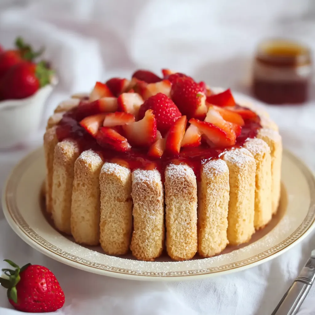 Charlotte aux fraises