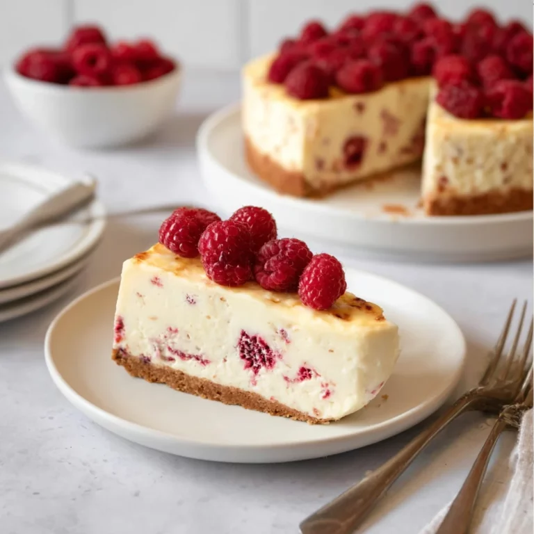 Cheesecake framboises sans cuisson