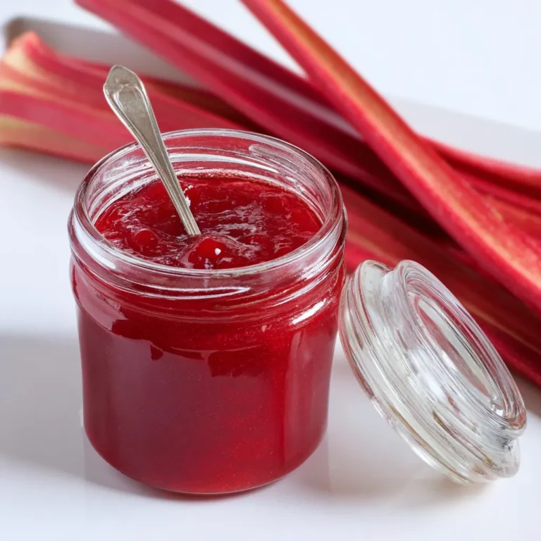 Confiture rhubarbe thym