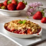 Crumble fraises rapide