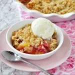 Crumble rhubarbe