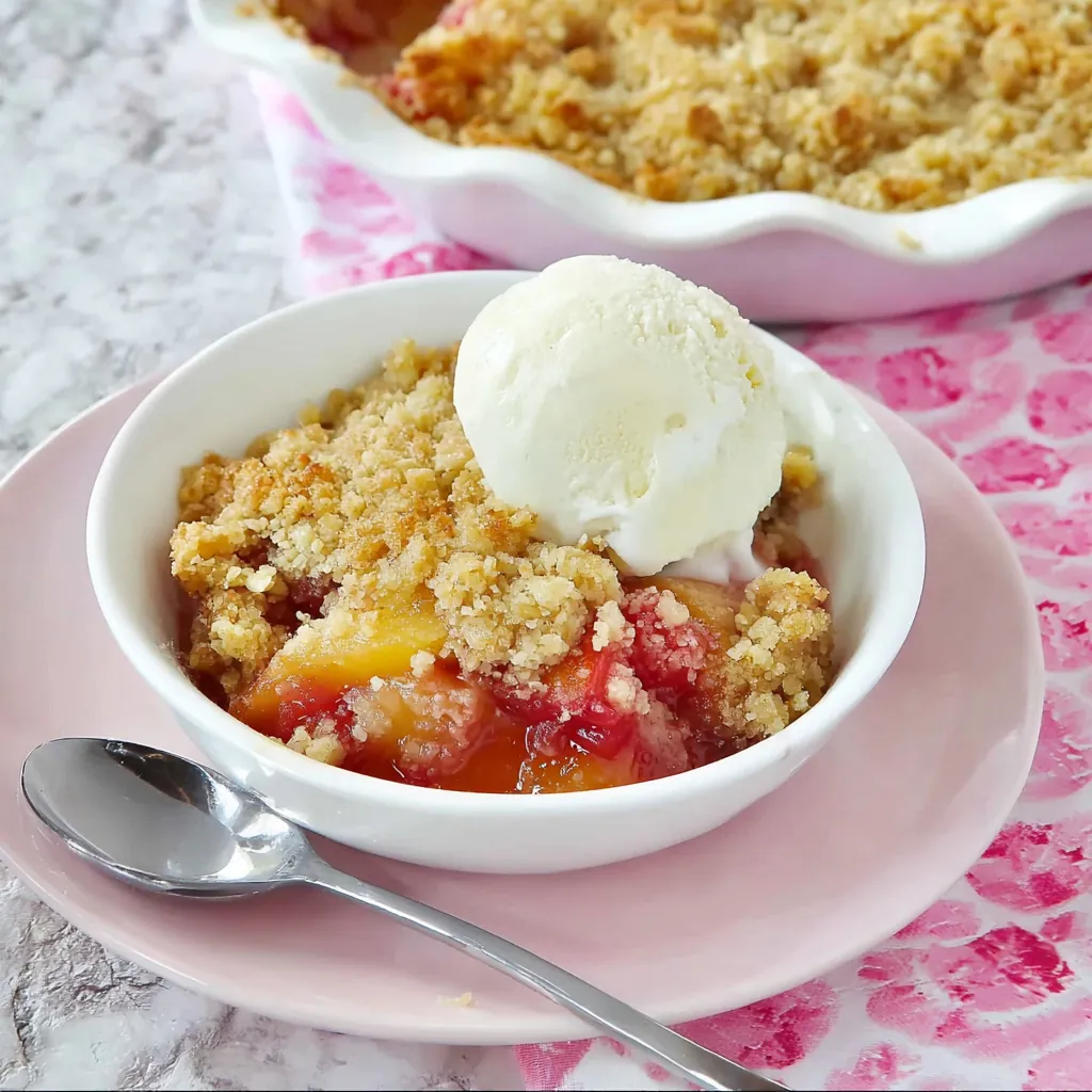 Crumble rhubarbe