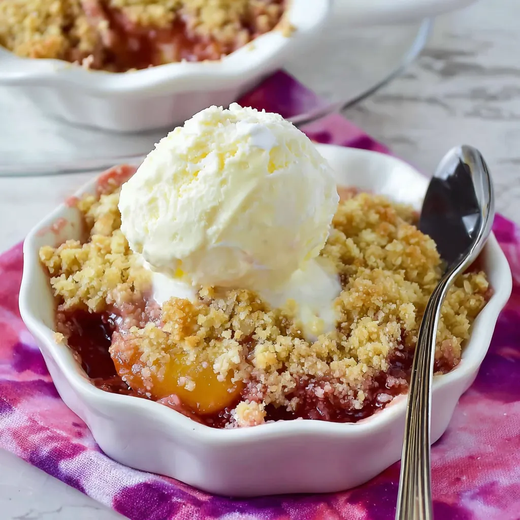Crumble rhubarbe