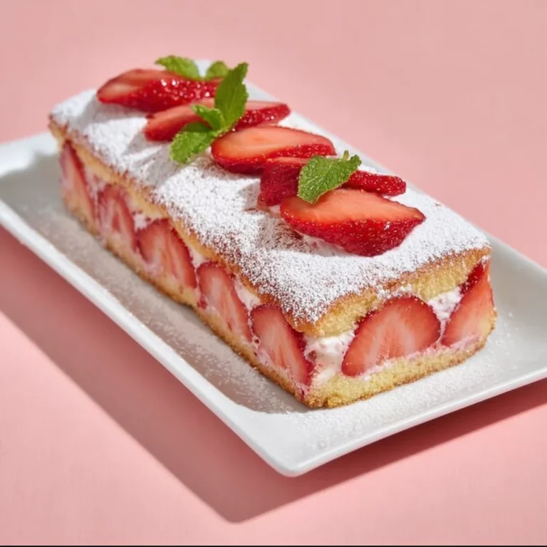 Fraisier biscuits roses