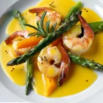 Fricassée asperges crevettes
