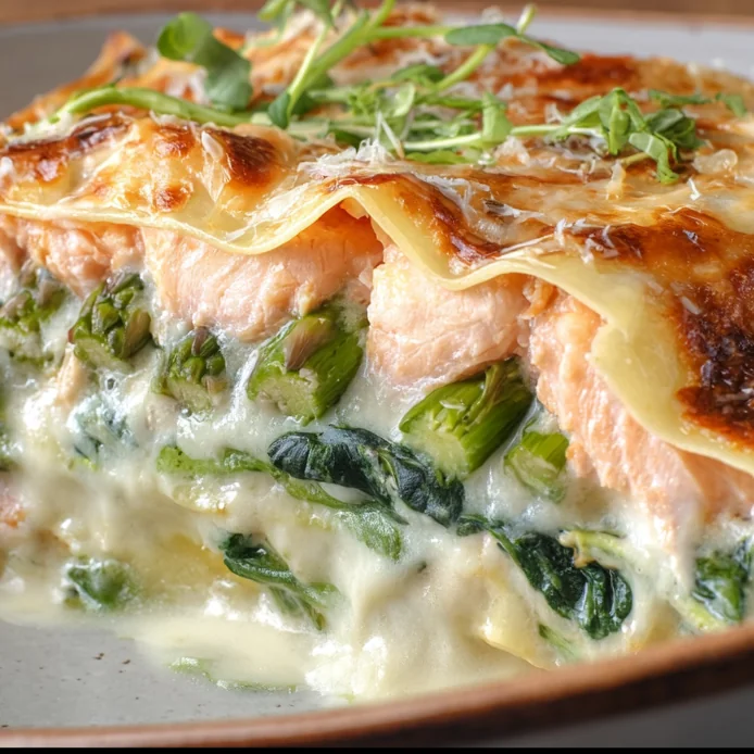 Lasagnes saumon asperges