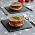 Millefeuille de crêpes au saumon