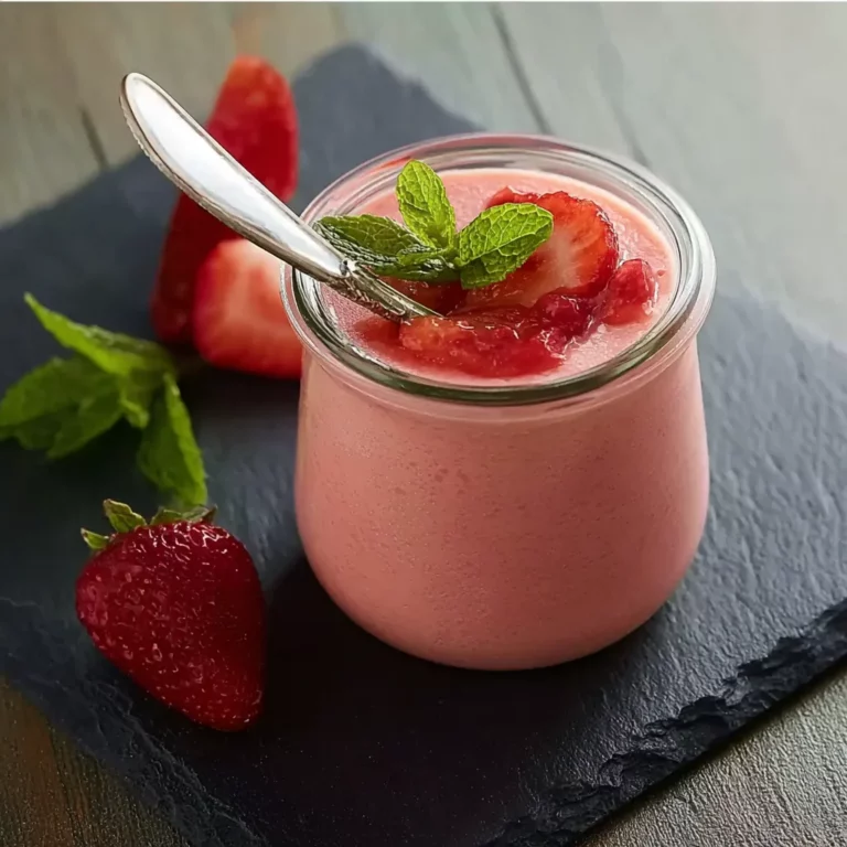Mousse de fraises