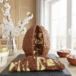 Oeuf de Pâques marbré